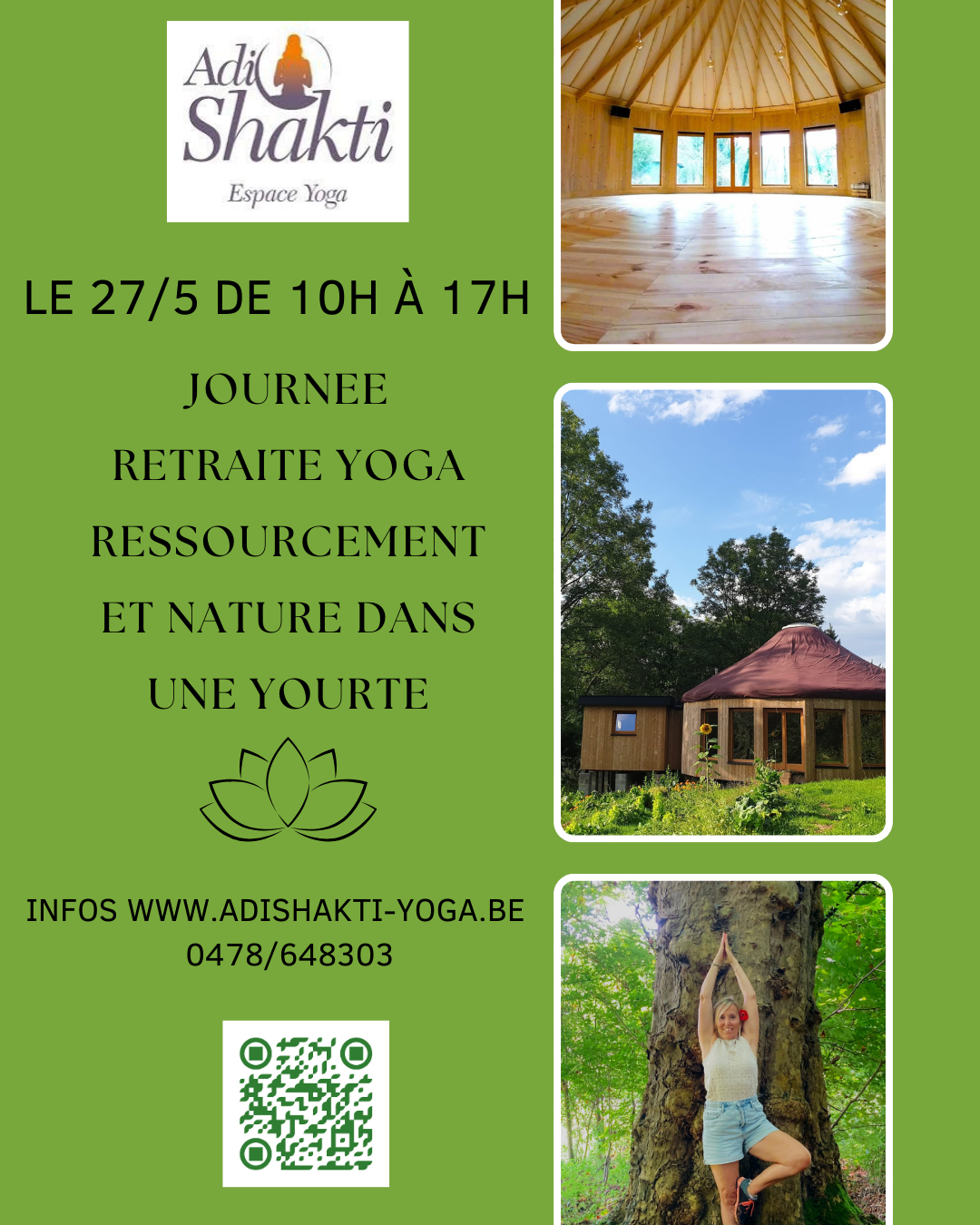 journée Retraite Yoga et Ressourcement Nature dans une Yourte